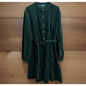 Draper James RSVP Green Corduroy Holiday Cocktail Dress XXL